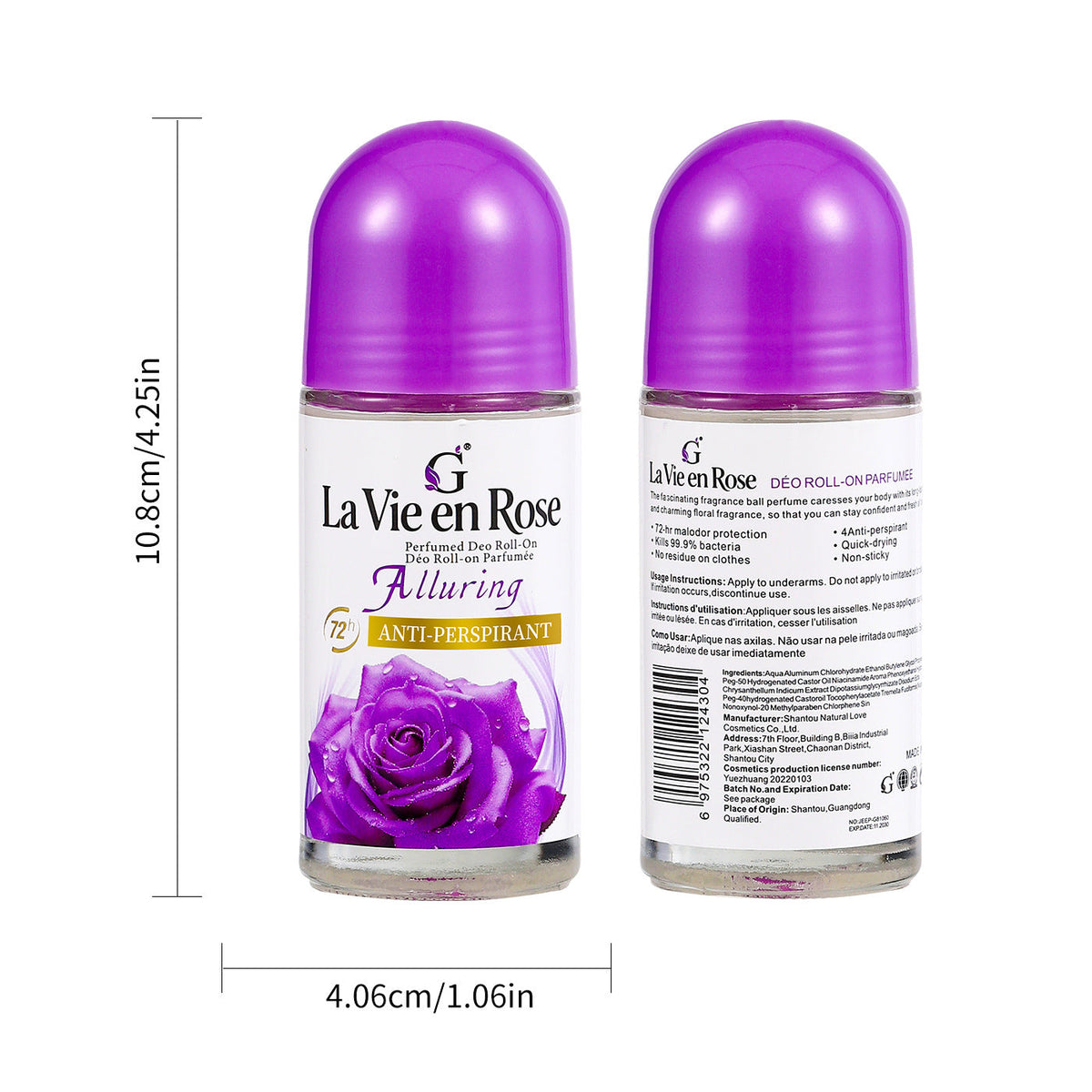Multi Aroma deodorant bottle label