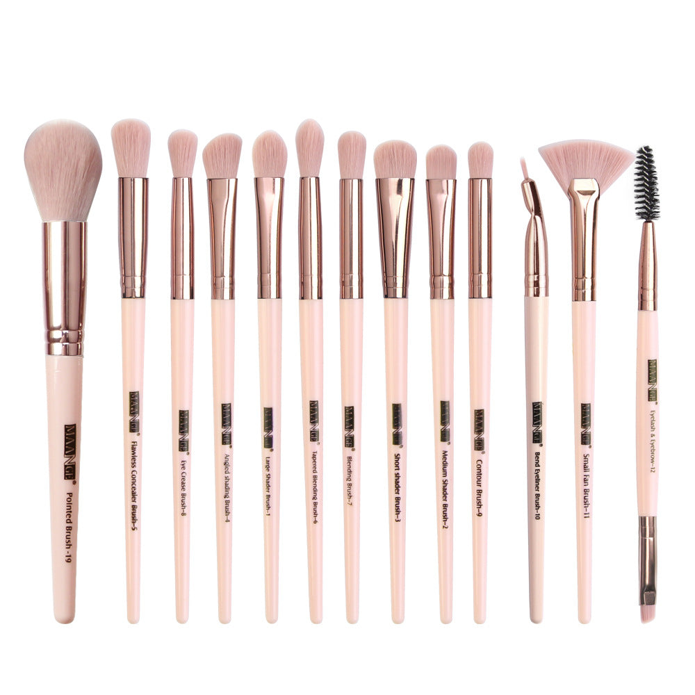 13-Piece Eye Makeup Brush Set full kit